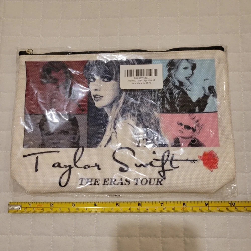Taylor‎ Swift The Eras Tour Makeup Bag Canvas Zipper Pouch Pencil Bag Hot Fandom